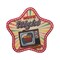 Movie Night with Vintage CRT Old-Style Television, Movies, Cinema, Embroidered, Iron-on Patch